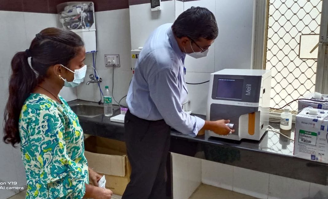 Machine stalled after examining 18 patients