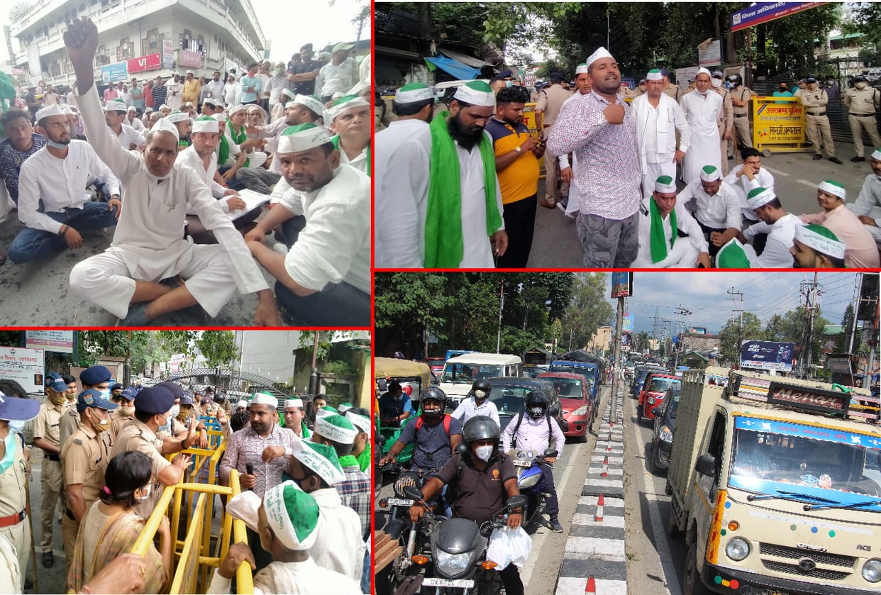 uttarakhand news: Farmers protest in dehradun, see photos