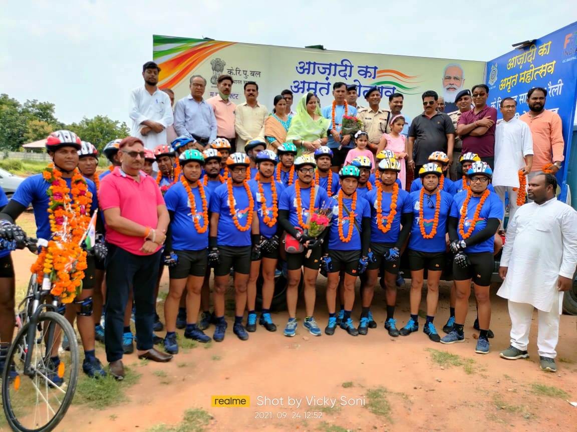 crpf cycle railly welcomed