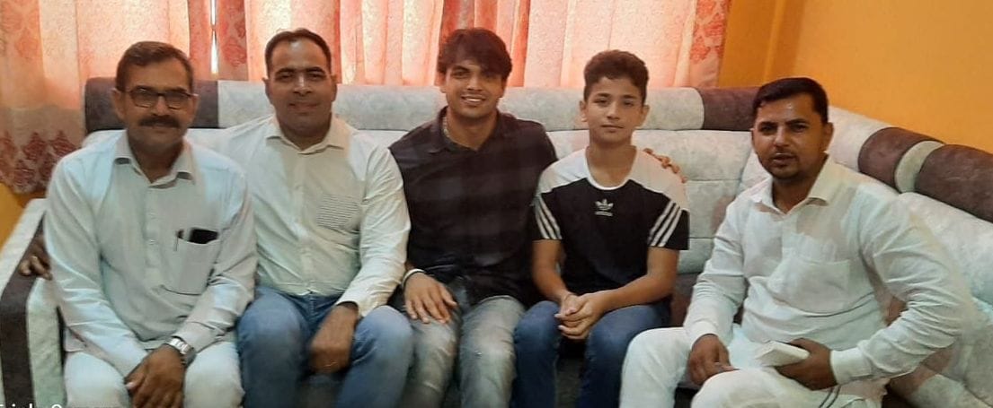 Neeraj stayed with parents for two days, then left for Delhi