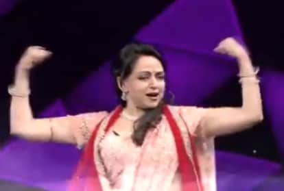 Social media: Dream girl Hema Malini dances on Dharamjis song video goes viral on internet
