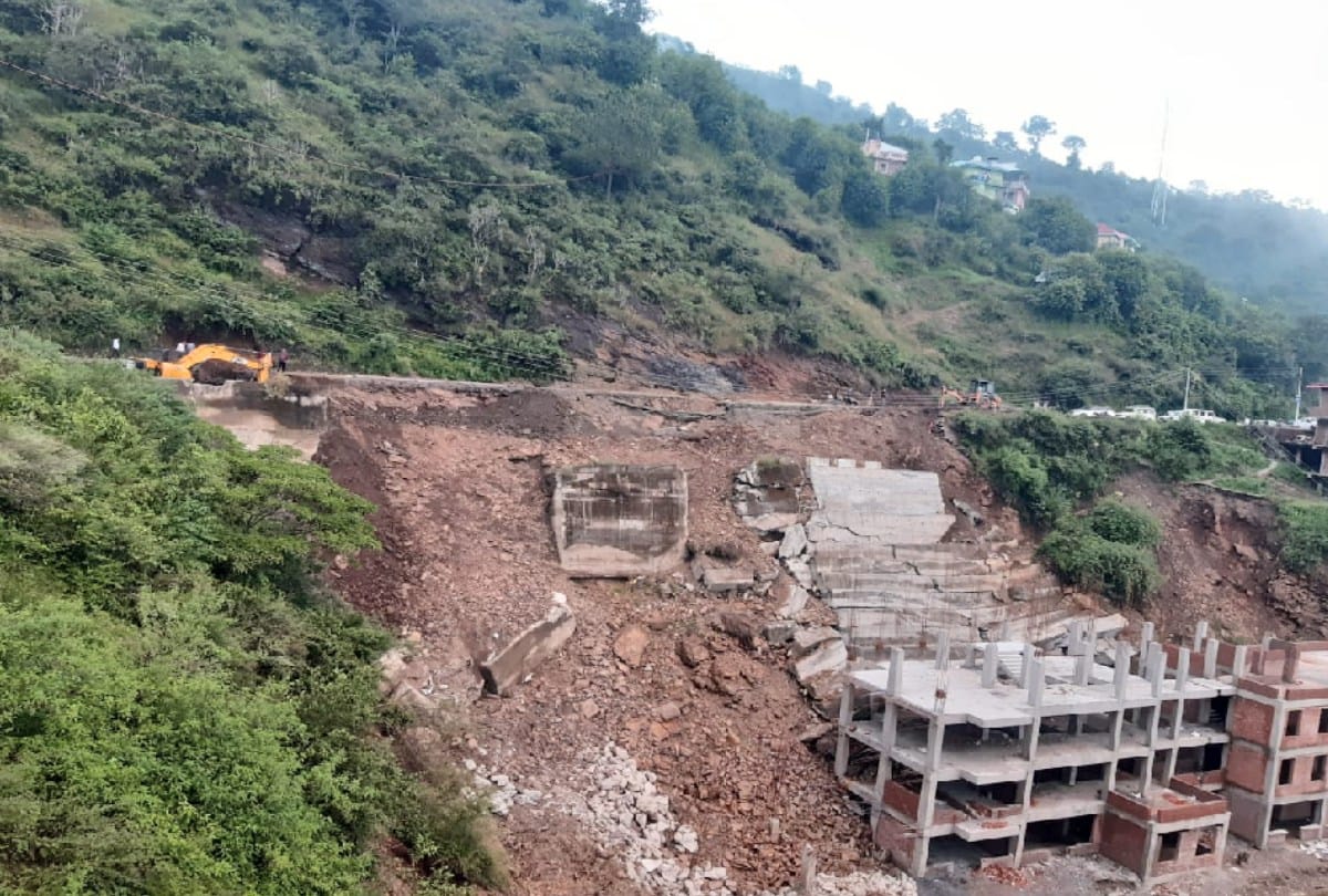 Bailey bridge will be built on National Highway-205 in Ghandal shimla, work started on the orders of the minister mahender singh