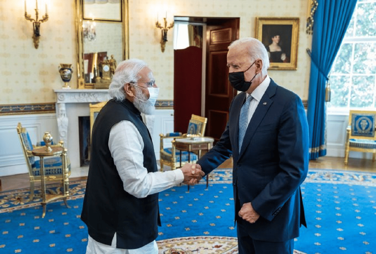 Modi Biden: Narendra Modi Joe Biden satisfied with Indo-US cooperation in new groups including Quad