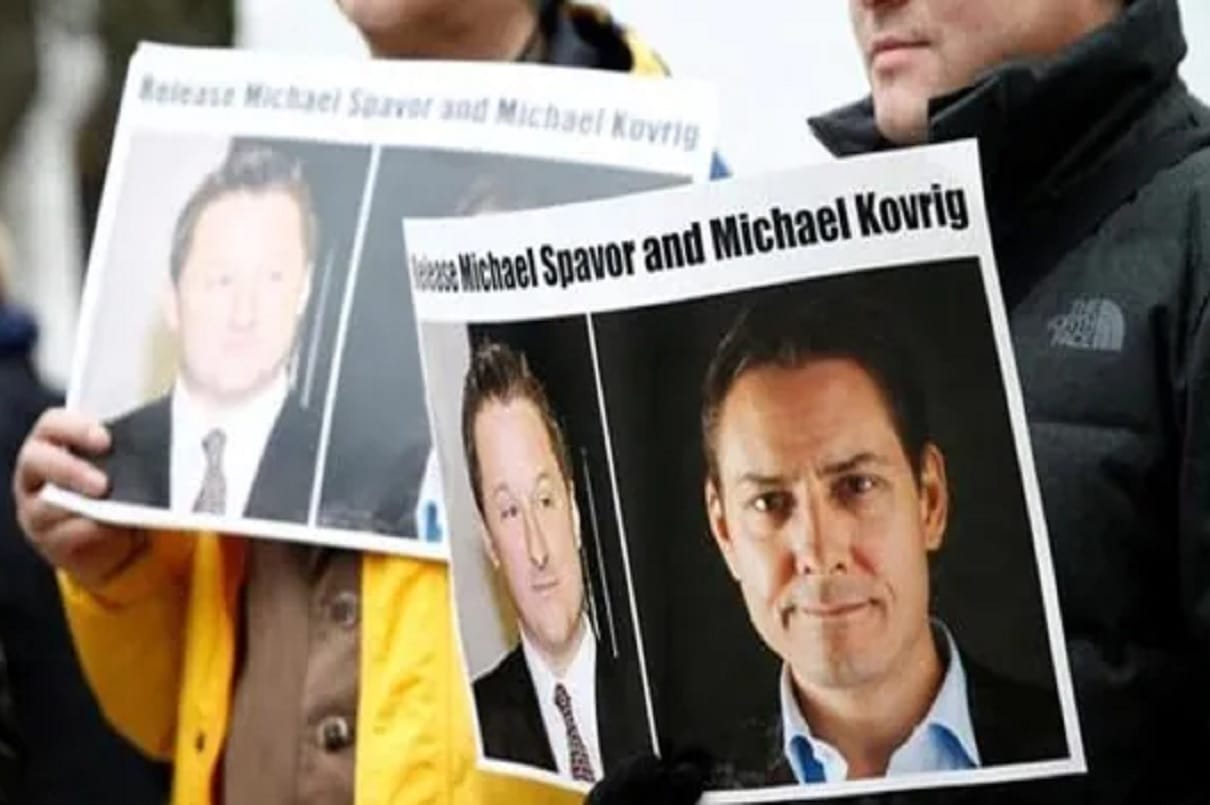 Two Canadians detained in China on spying charges released from prison