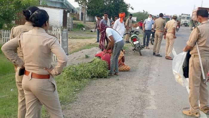 accidant,road,police,woman,crops