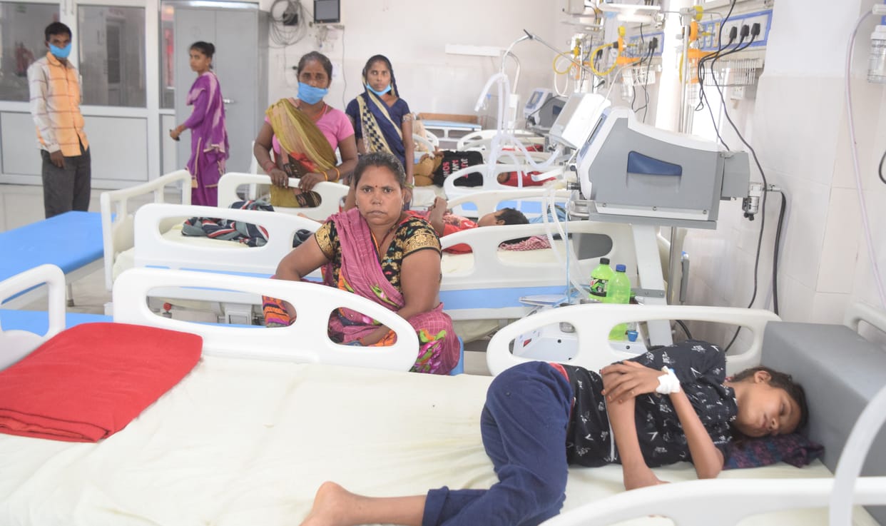 Two children died of fever, three admitted