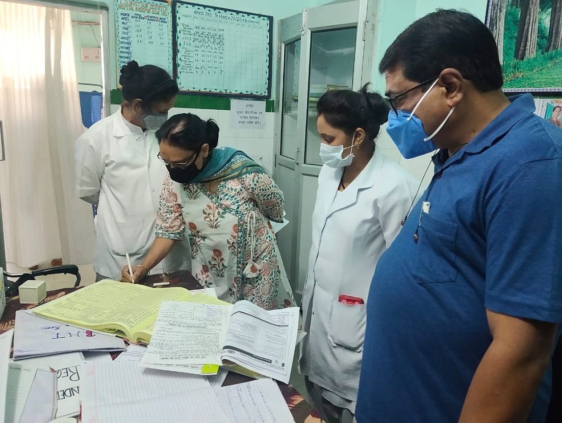 Officer inspected the hospital