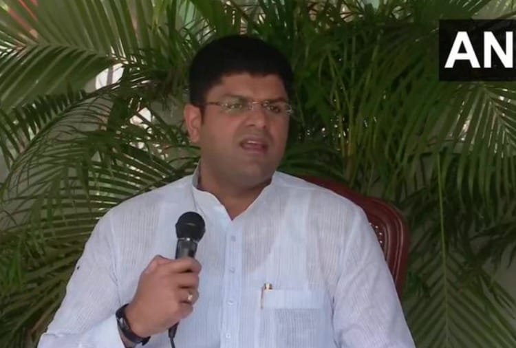 Haryana Dy CM Dushyant Chautala targeted Congress