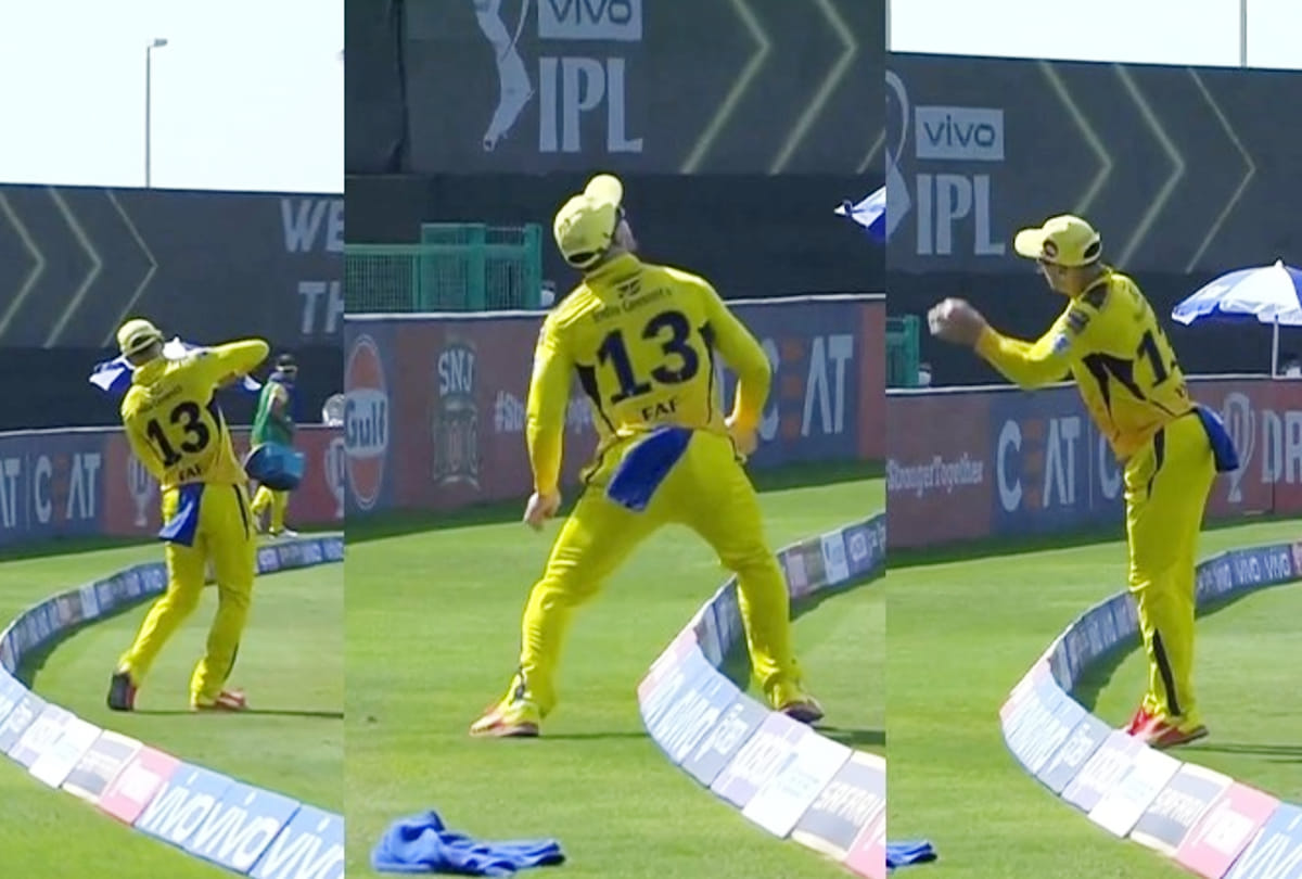 IPL 2021 CSK vs KKR: Faf du Plessis takes stunning catch at boundary to dismiss Eoin Morgan; Watch video