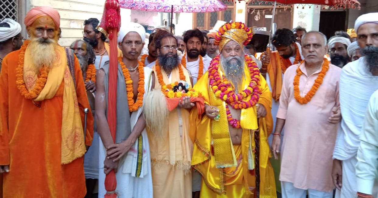 Mathura: The journey of Kathia Baba reached with the message of spirituality
