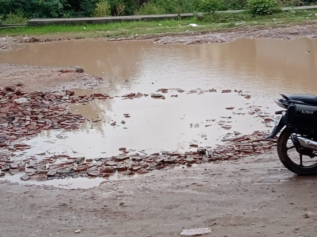 water logging on fafoond auraiya marg