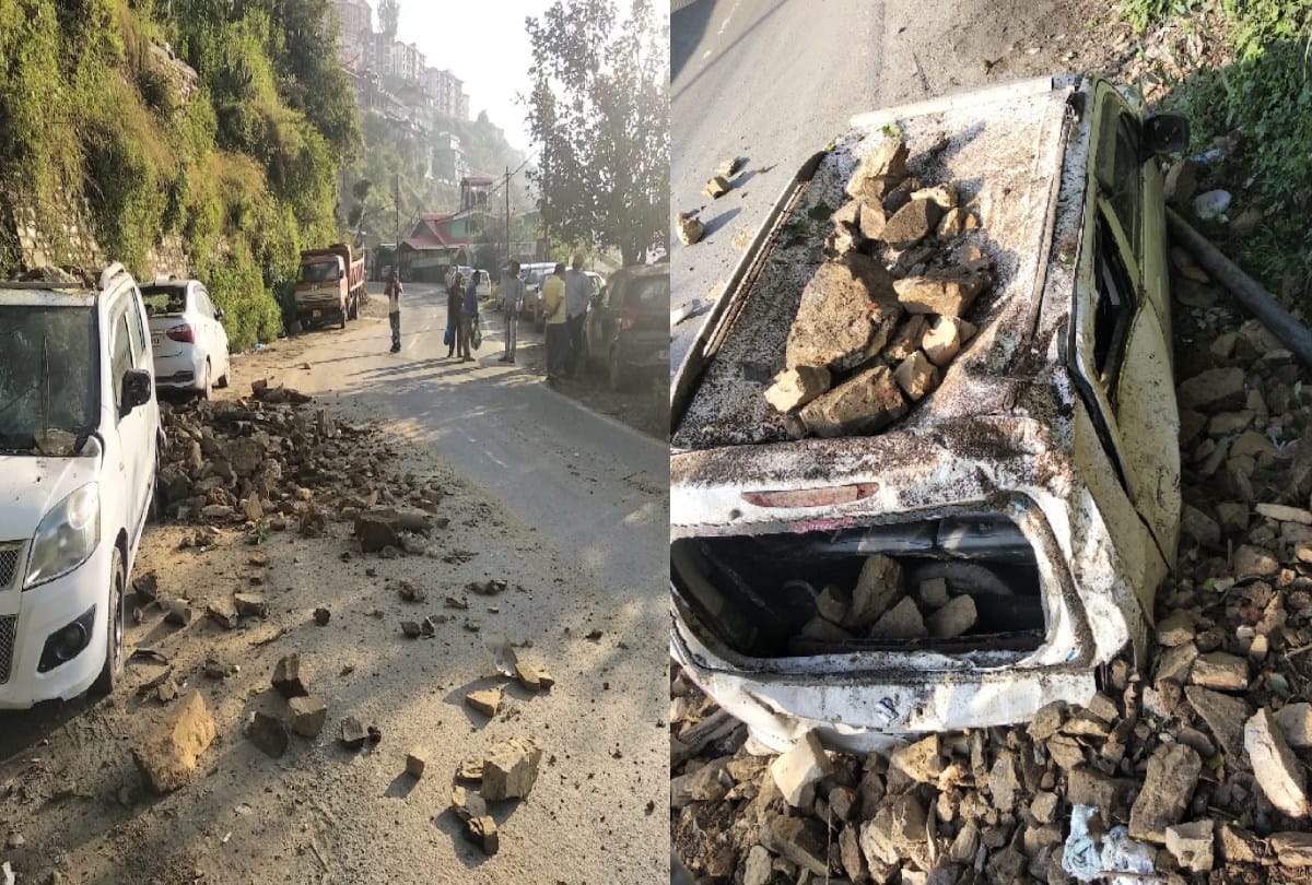 himachal weather today: Rainfall expected to continue till September 30 in state, three cars damaged due to landslide