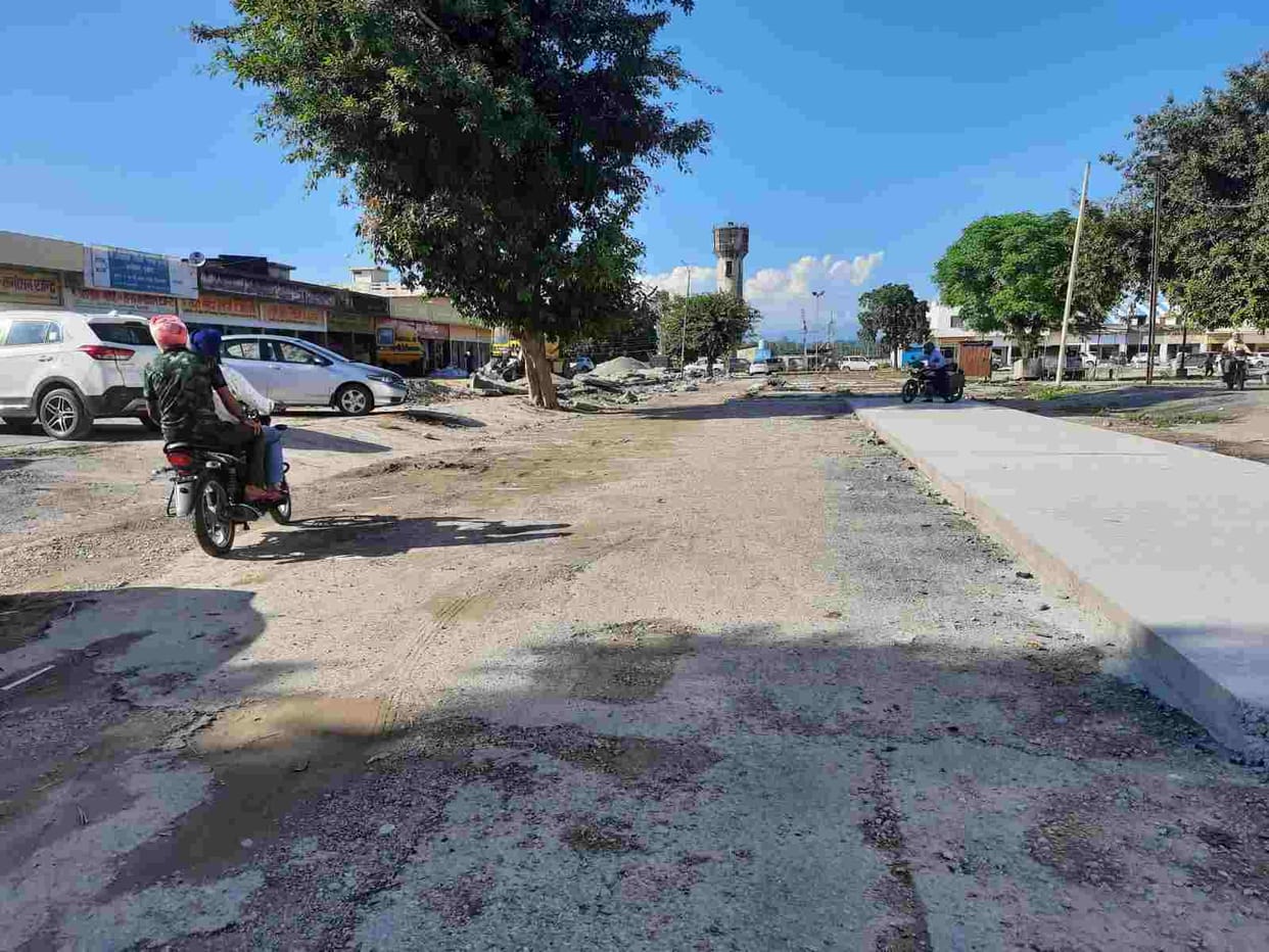 Development work incomplete in Pratap Nagar Grain Market, Yamunanagar