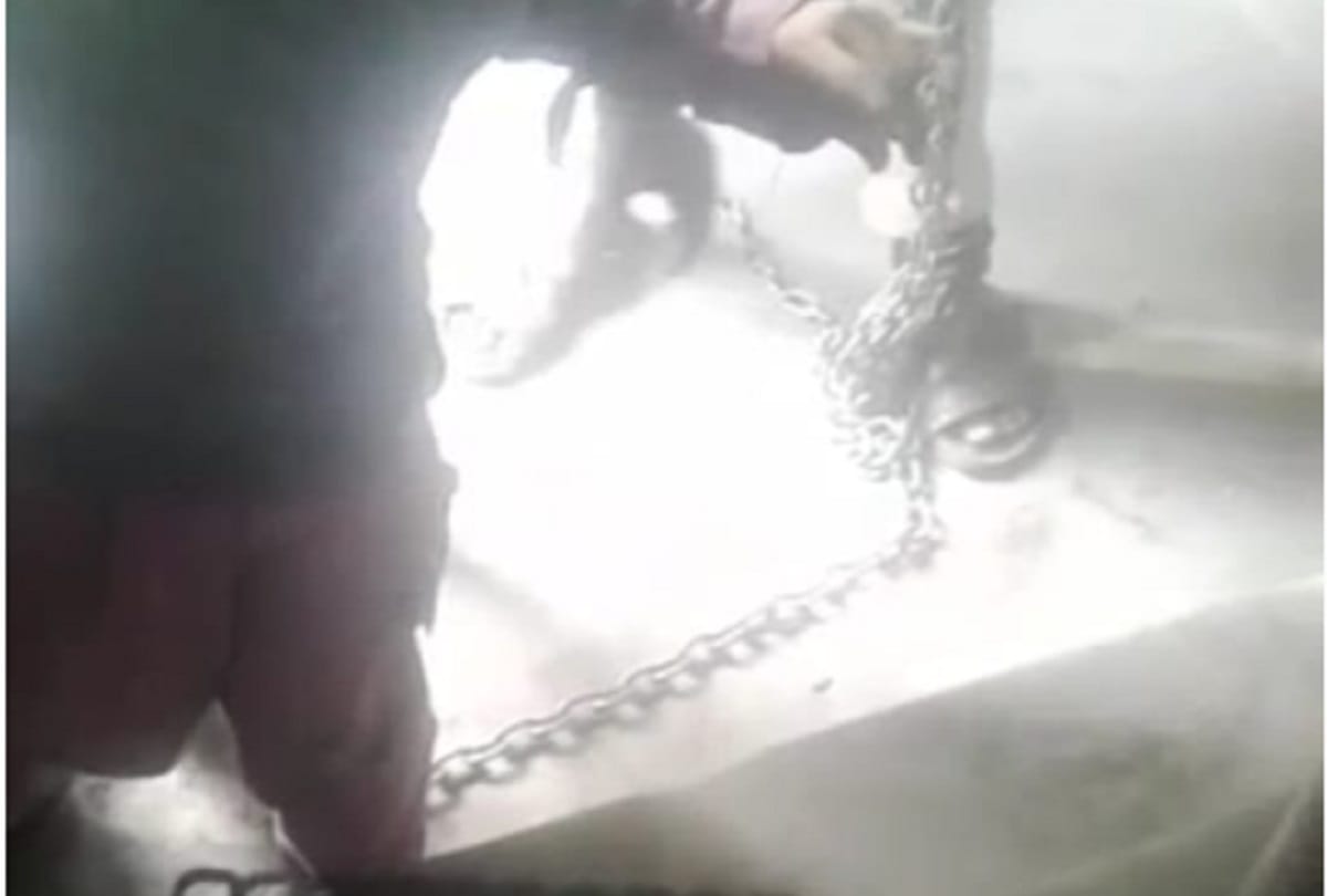 Two arrested including Maulvi for tying children with chains in Madrasa