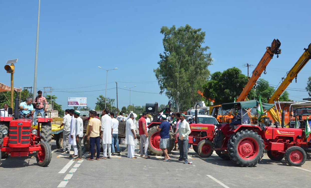 Muzaffarnagar: Wheels of vehicles stopped in eight-hour driveway