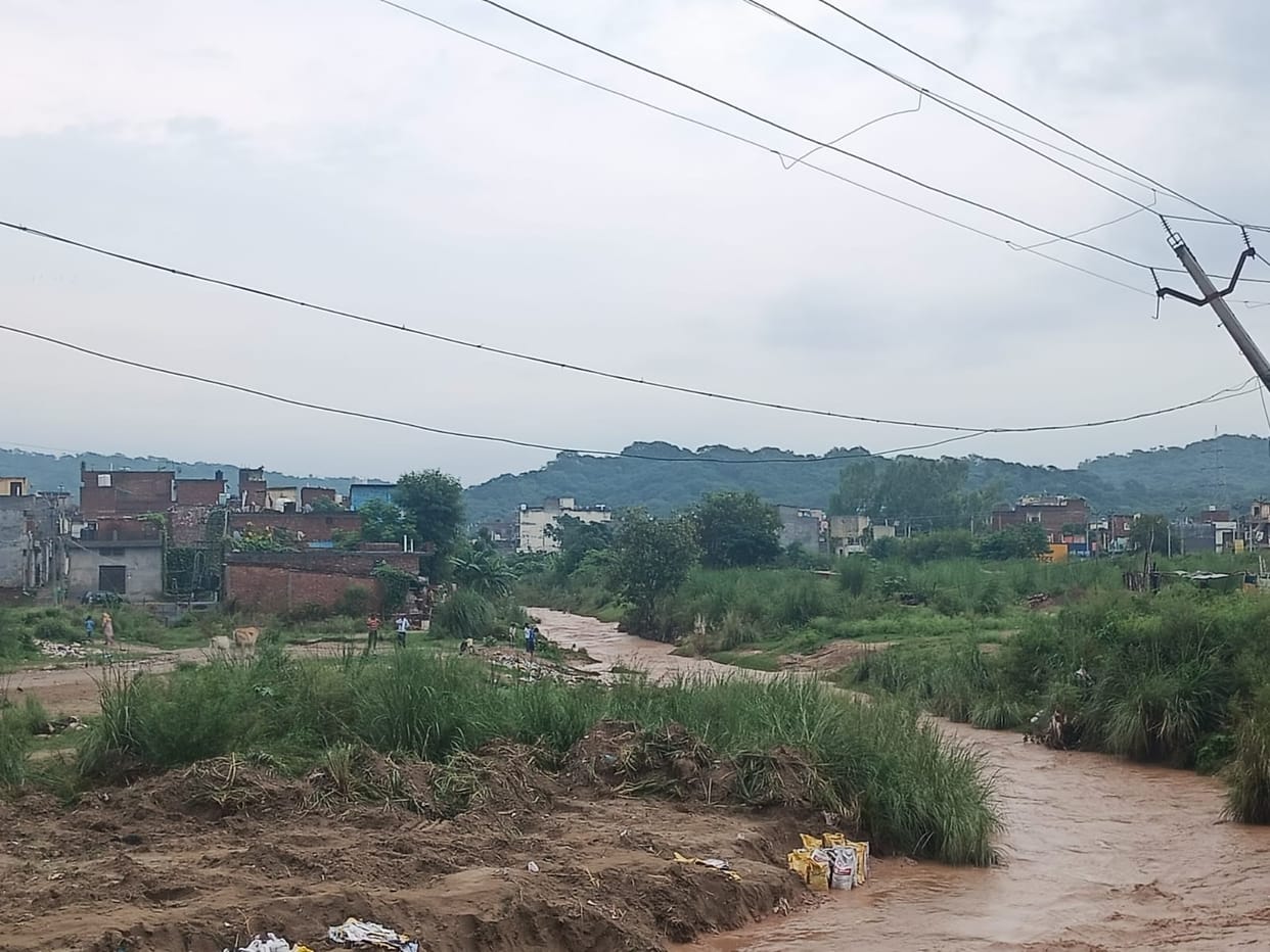 Patiala's Rao river threatens hundreds of houses, erosion of banks due to water
