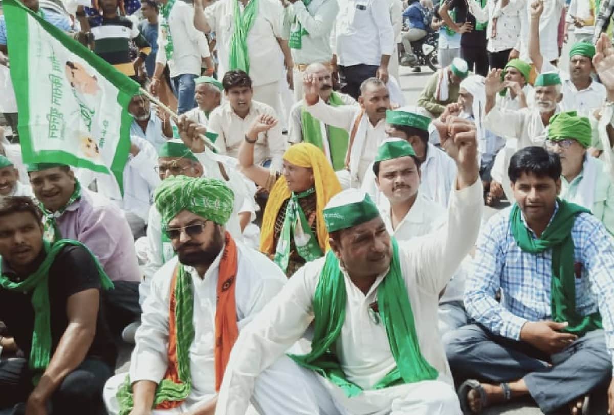 bharat bandh latest news: farmers protest against farm laws in agra mathura