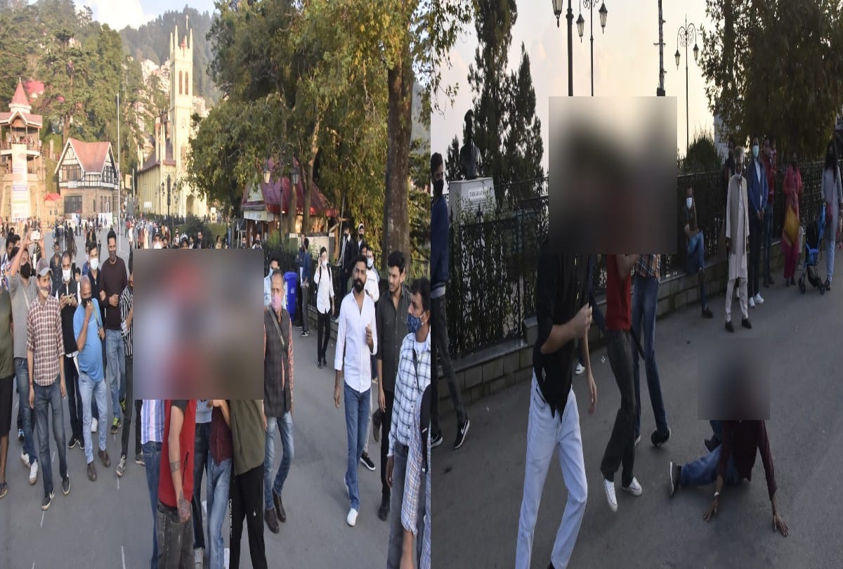 fight between Two groups  on Shimla Ridge ground