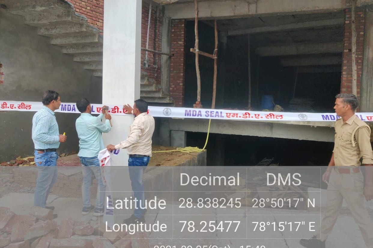MDA sealed three commercial buildings including dairy plant in Gajraula
