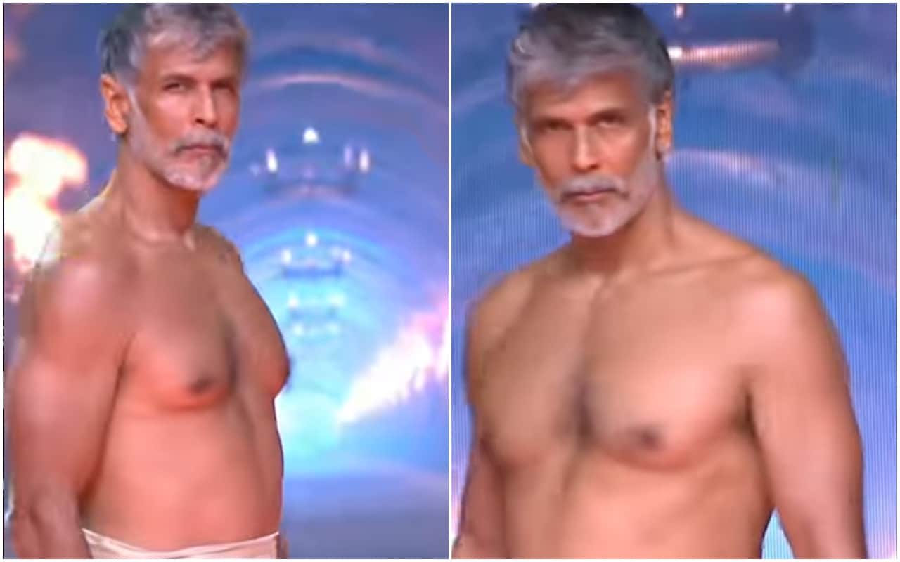 Milind Soman sets the ramp on fire in a dhoti After 26 years of Made in india