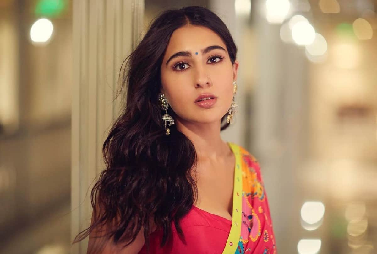 Sara Ali khan bold look in open shirt button Photos viral