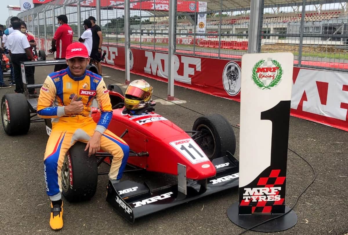 Agra Car racer Shahan Ali wins first round of MRF Formula 1600 National Championship in Chennai
