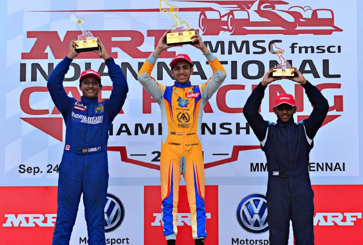 Agra Car racer Shahan Ali wins first round of MRF Formula 1600 National Championship in Chennai