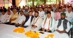 श्रीनगर में आयोजित युवा कांग्रेस सम्मेलन में मौजूद पदाधिकारी व अतिथि
