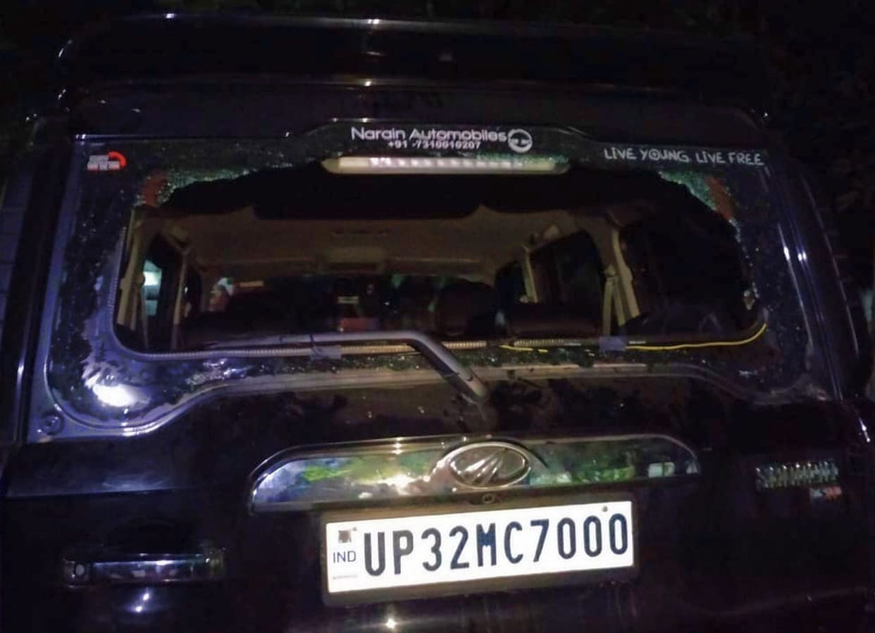 Village head representative beaten up, vehicle broke