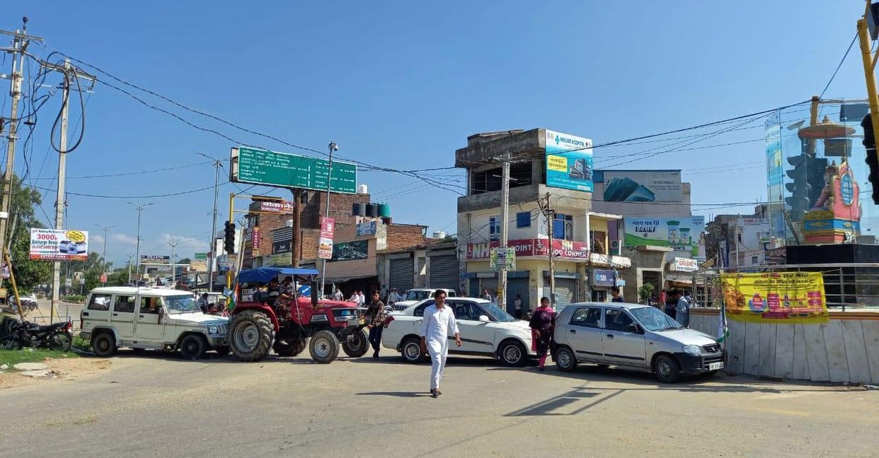 Three places jammed in Narayangarh, Ambala