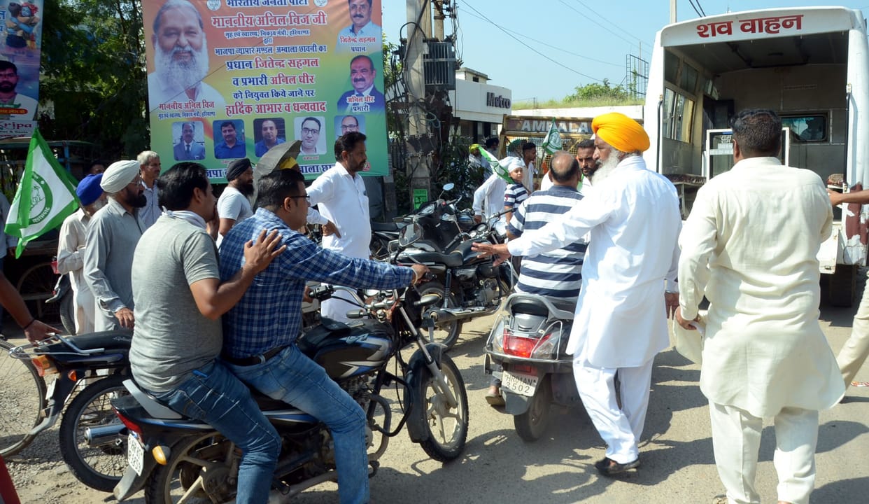 Highway jammed, 47 trains affected and 80 buses stuck, Ambala