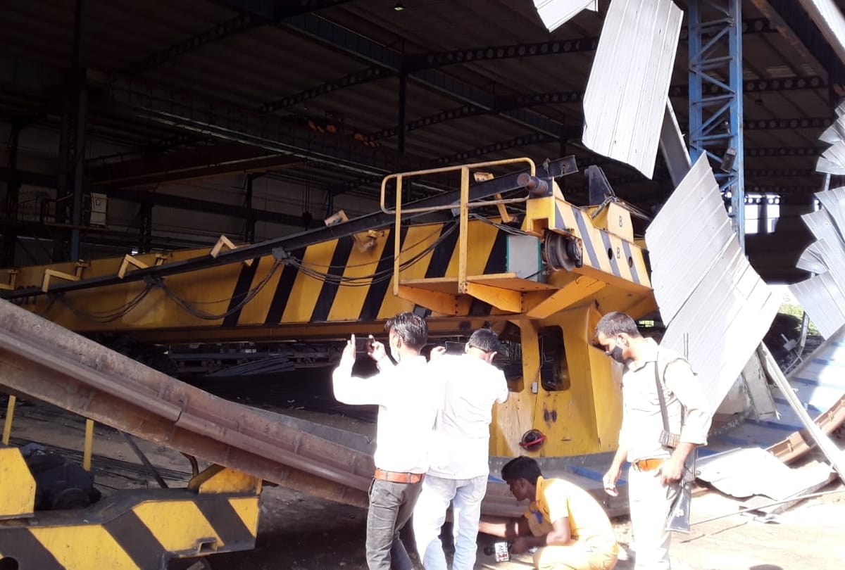 Big accident in a factory in Bahraich.