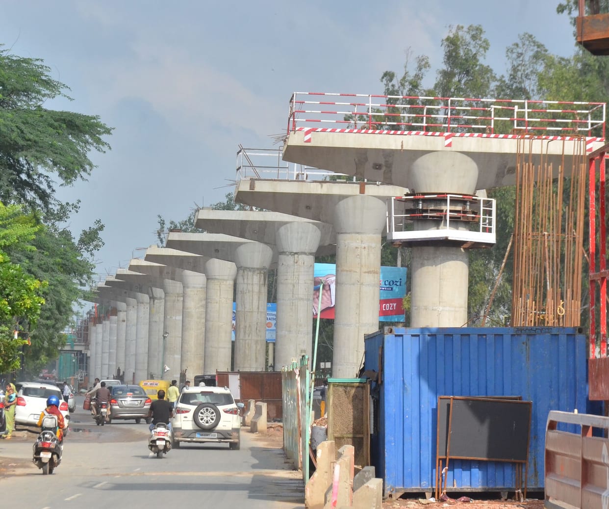 agra metro station taking shape