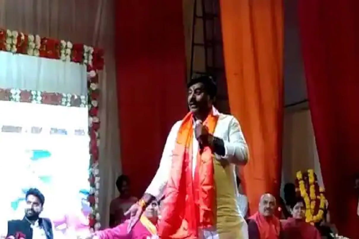 rameshwar sharma bjp mla statement saying jodhabai and akbar wedding was not love marriage