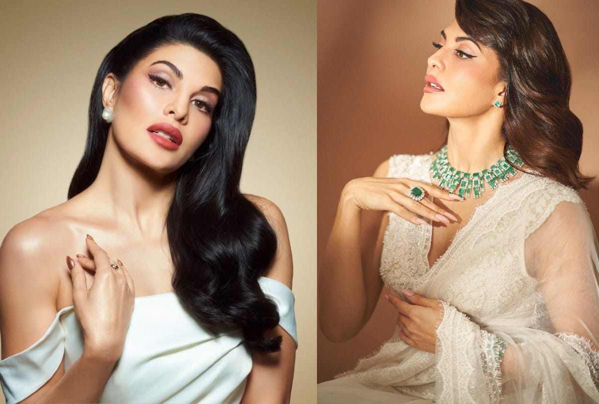 jacqueline fernandez Wear white off White Gown Pics And Cost