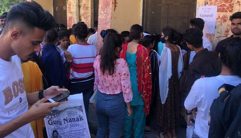 Students taken admission.