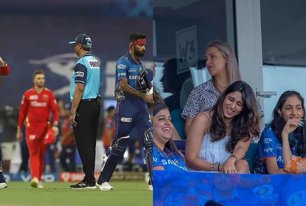 MI vs PBKS, IPL 2021: Mumbai Indians team family members Ritika Sajdeh and natasha after mumbai wins, see PHOTOS