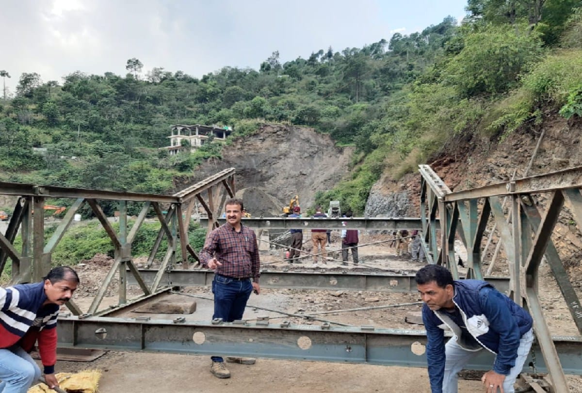 Shimla: Bailey bridge will be 180 feet long in Ghandal, one end work completed