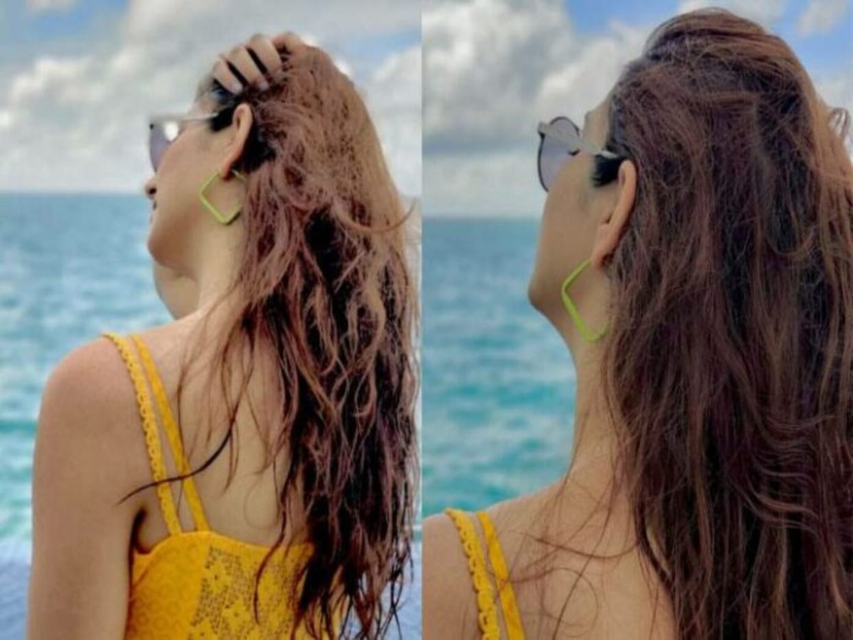 Disha Parmar Shared A Picture and Shows Off Her Tanning