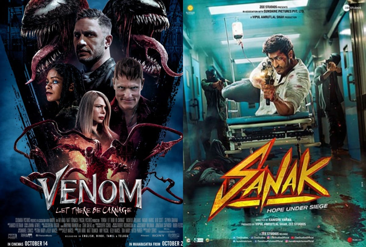 Vidyut jammwal starrer sanak all set to release on dussehra 2021 Venom release gets preponed in India here its release date