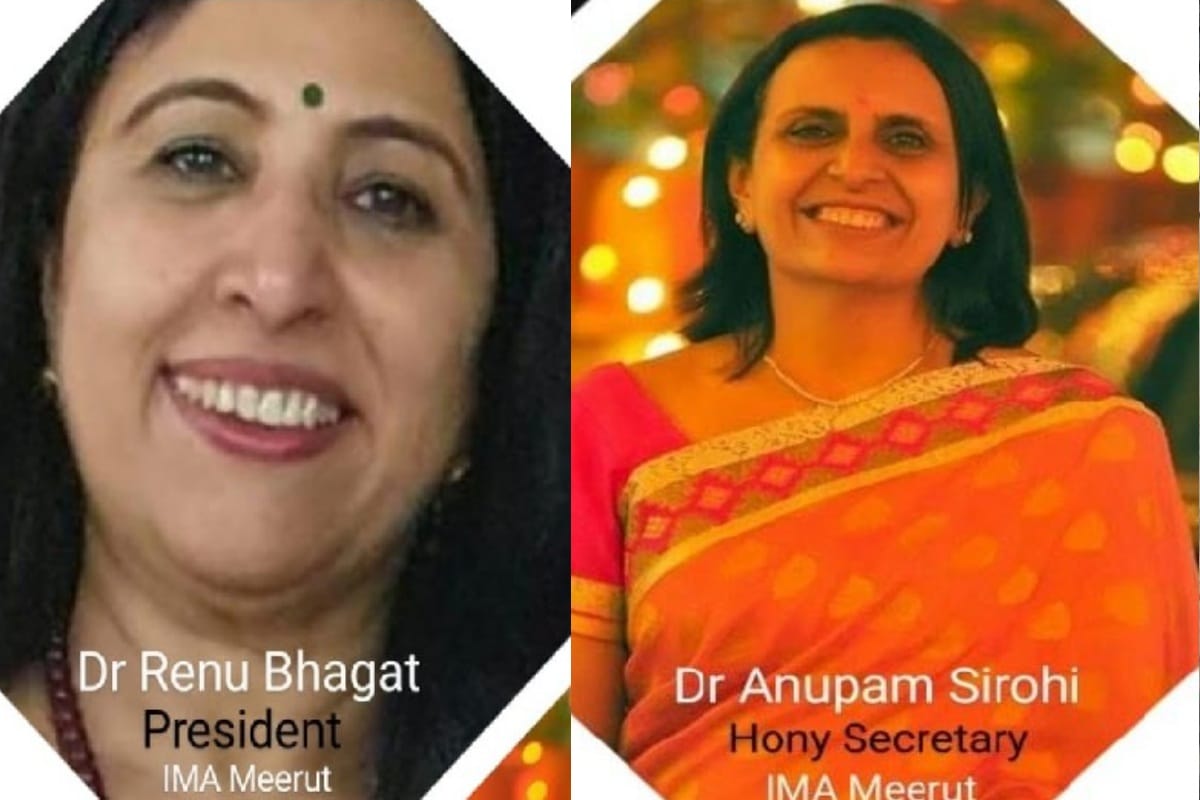Meerut: Dr. Renu bhagat became the President of IMA, Dr. Anupam sirohi Secretary