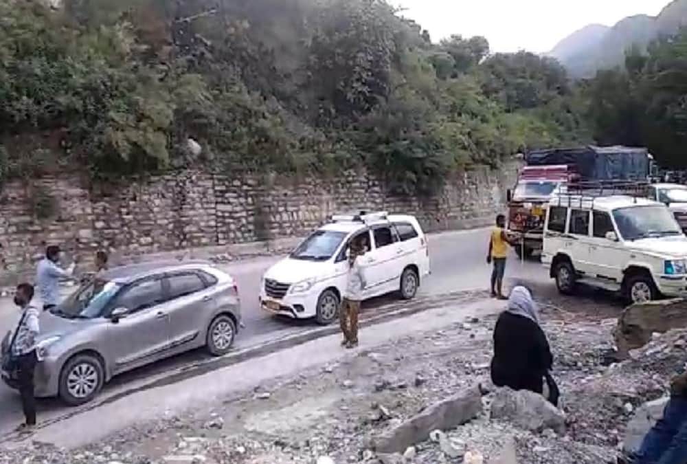 Chardham Yatra 2021: Landslide on Badrinath Highway and Many Pilgrims Stuck on Road photos
