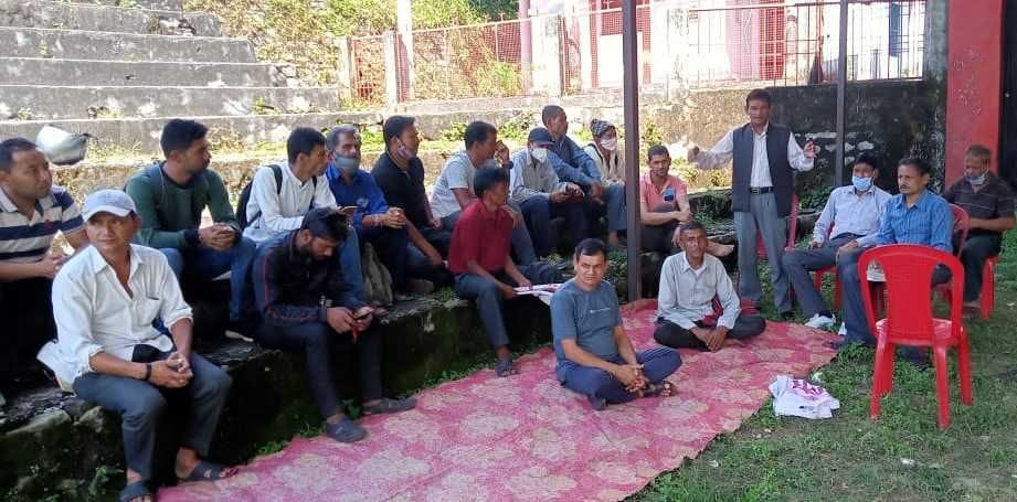 Traders protested