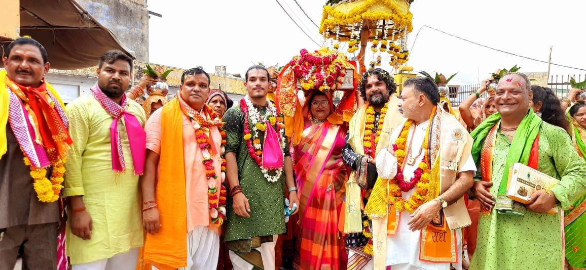 Mathura: Bhagwat begins with Kalash procession in Govardhan
