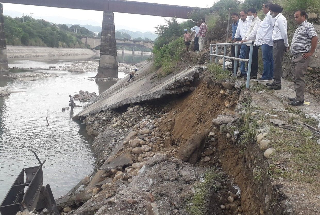 Hydel canal slab work started in Anandpur Sahib