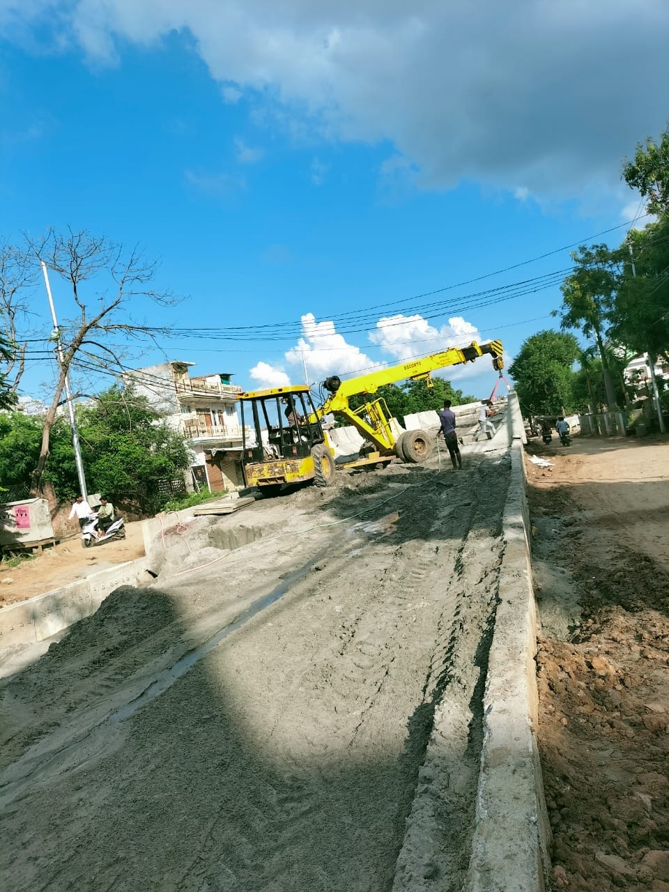over bridge contruction will be completed in three month