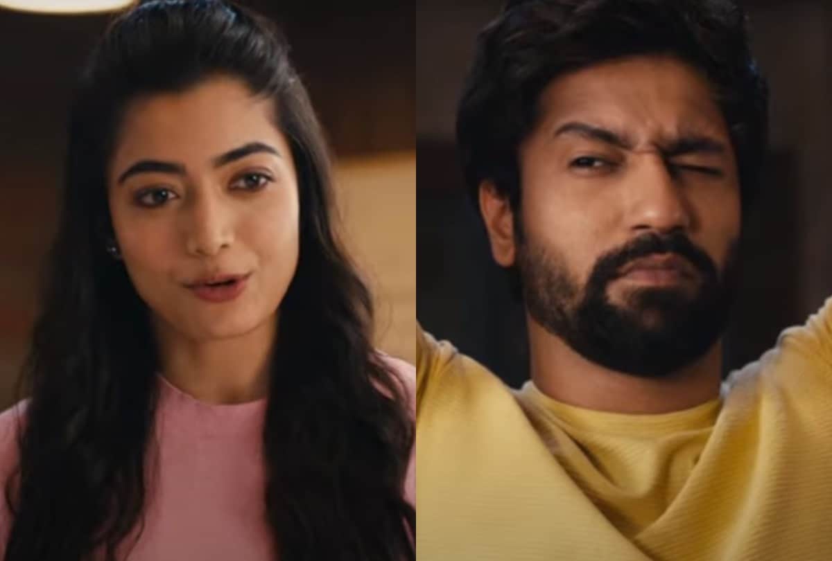 rashmika mandanna shoot for mens wear brand vicky kaushal is a also part of new campaign