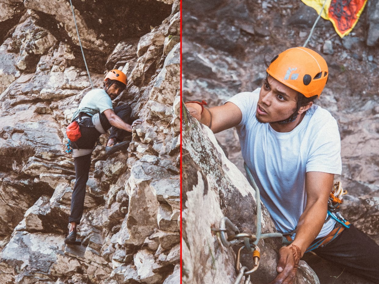 uttarakhand news : Two friends grooming future in adventure, youth reaching to learn rock climbing tricks