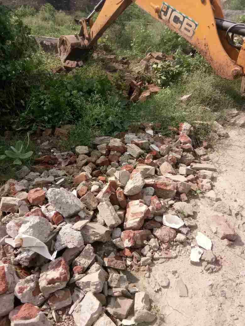 DTP team vandalized illegal colony