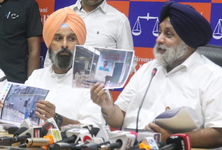 Press Conference of Shiromani Akali Dal President Sukhbir Badal in Chandigarh